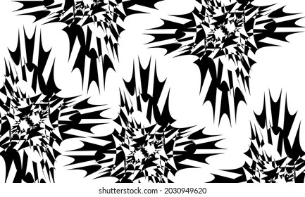 negro Patrones misteriosos en el estilo de op art ilusión óptica original