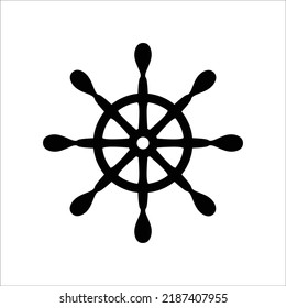 black navigation ship icon. navy sign and symbol.
