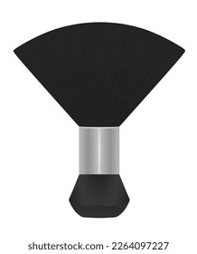 Black neck cleaning brush. vector