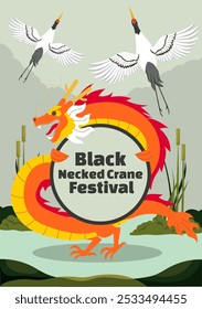 Black necked crane festival in Bhutan