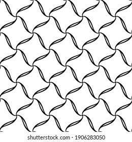 Patrón sin fisuras de redes negras para impresión, textiles. Diseño gráfico de moda. Textura moderna y elegante. Plantilla monocroma para impresiones, textiles, envoltura, papel pintado, banner, empresa, etc.