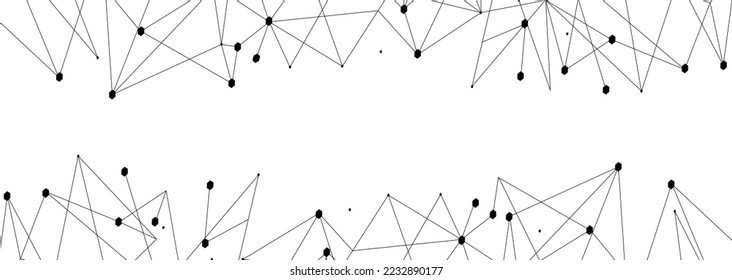 Black network. Abstract connection on white background. Network technology background with dots and lines for desktop. Ai background. Modern abstract concept. Line background, network technology