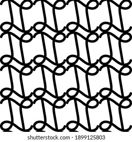 Black network on a white background, texture for design, seamless pattern, vector illustration