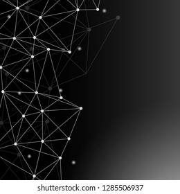 Vector abstracto de textura neural negra
