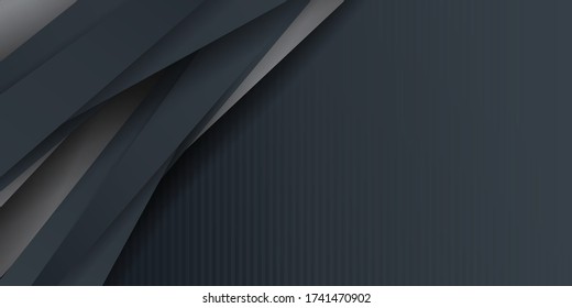 Fondo abstracto de carbono neutro negro minimalista moderno para diseño de presentación. Ilustración vectorial para empresas, empresas, instituciones, fiestas, fiestas, seminarios y charlas.