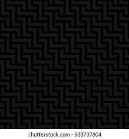 Black Neutral Seamless Pattern for Modern Design in Flat Style. Tileable Geometric Vector Background.