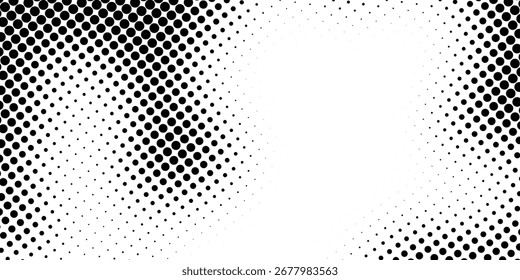 Diseño de fondo de semitono Nuevo negro. Vector eps10