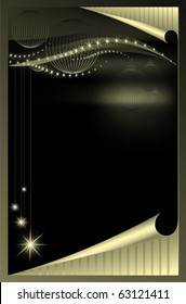 black New Year background
