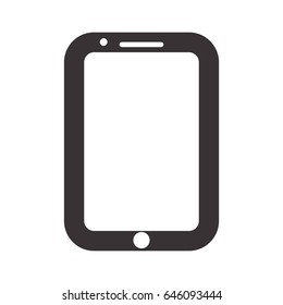 black nice smartphone symbol icon design