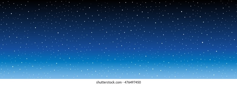 Black Night sky with stars. Vector image