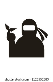 Black ninja icon
