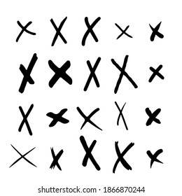 Negro sin comprobación de aplicación, comprobar el diseño vectorial de icono de lista aislado en fondo blanco, prohibir un objeto