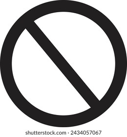 Diseño de vector sin signo negro