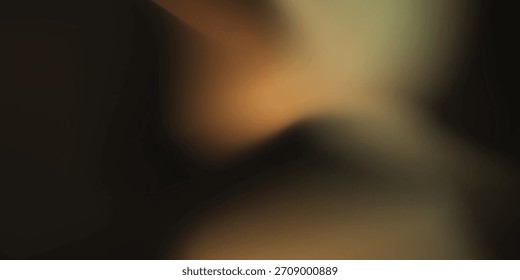 Black noise seamless gradient pattern with golden light leak bg. Festive vector illustration with watercolor effect and paper texture. Modern Blurred abstract concept