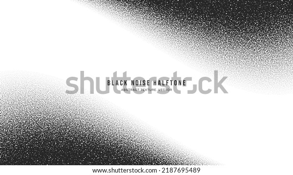 Black Noise Stipple Dots Halftone Gradient\
Vector Smooth Twisted Border Isolate On White Back. Handdrawn\
Dotted Abstract Grainy Texture. Pointillism Art Abstraction Dotwork\
Graphic Grunge\
Illustration