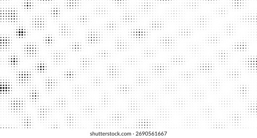Textura De Ruído Preto Sobre Fundo Branco. Fundo Futurista Pontilhado. Comic Grunge Pattern. Sobreposição De Grãos Irregular Bg.