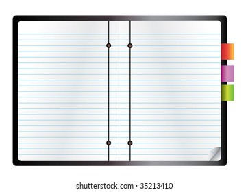 black notebook