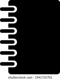 Portátil negro, ilustración, vector sobre fondo blanco