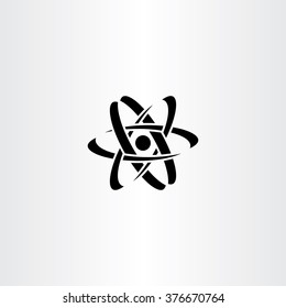 black nucleus logo symbol vector icon design