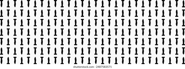 Black nuts on white Background, Illustration, vector, alternating overlapping, orderly arrangement background, black and white, banner, website.