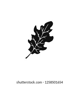 Black Oak Leaf Vector Doodle Draw Stock Vector (Royalty Free ...