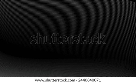Black oblique curved lines background vector image

