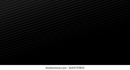 Black oblique straight line background. Masculine dark linear abstract wallpaper. Elegant luxury striped gradient texture. modern vector