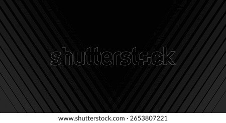 Black oblique straight line background. Masculine dark linear abstract wallpaper. Elegant luxury striped gradient texture. Grey diagonal lines backdrop for flyer, banner, poster, presentation. Vector