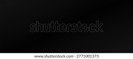 Black oblique straight line background. Masculine dark linear abstract wallpaper. Elegant luxury striped gradient texture. Grey diagonal lines backdrop for flyer, banner, poster, presentation. Vector

