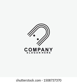 Black octopus logo design icon template isolated on white background
