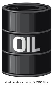 Black oil barrel