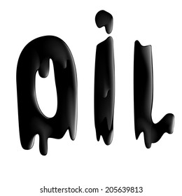 black oil droplets