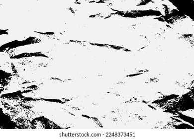 Black Old Blank Paper Old Ruined Rough Shabby Grunge Scratched Torn Torn Texture.