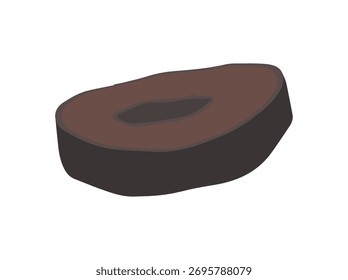 Black Olive Slice Clip Art