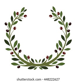 Black olive wreath