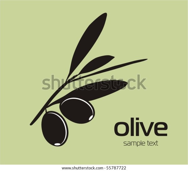 Black Olives Stock Vector (Royalty Free) 55787722