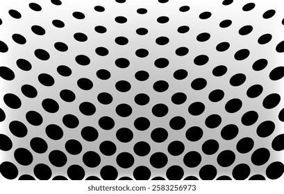 Black on gradient white Dotted halftone gradient texture
