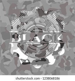Black on grey camouflaged pattern