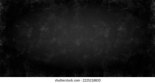 Black on black texture seamless pattern, distressed grunge background vector illustration, black stone, concrete wall, watercolor backdrop