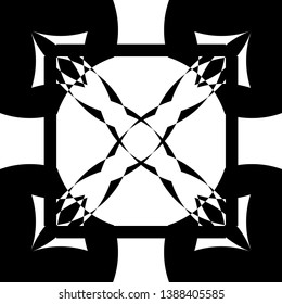 black on transparent background abstract arabesque bug meeting designer graphic