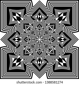 black on transparent background abstract arabesque multiple corners roof designer graphic