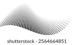 Black on white abstract dotted halftone background