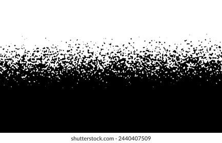 Black on white background. Black and white dissolve halftone grunge effect. Vector Illustration