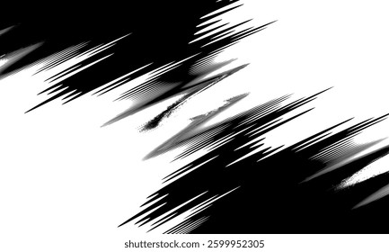 Black on white background. Black and white dissolve halftone grunge effect. Splash vector illustration