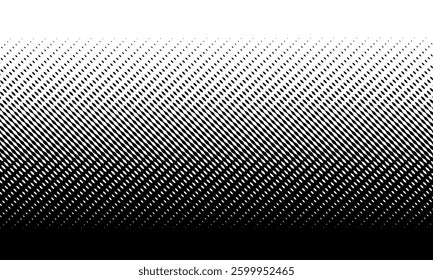 Black on white background. Black and white dissolve halftone grunge effect. Vector Illustration