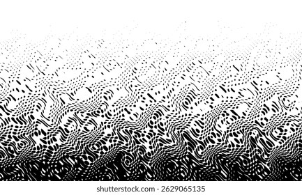 Black on white background. Black and white dissolve halftone grunge effect. Vector Illustration