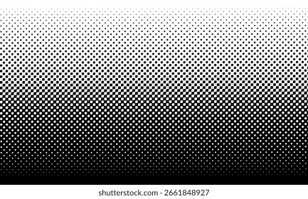 Preto sobre fundo branco. Preto e branco dissolvem o efeito grunge de meio-tom. Ilustração de vetor