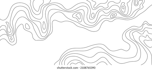 La topografía vectorial contorno