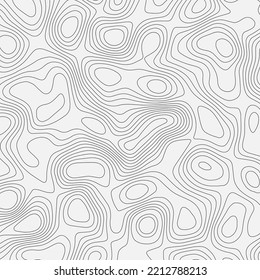 Black on white contours vector topography stylized height of the lines. The concept of a conditional geography scheme and the terrain path. 1x1 Size. Map on land vector terrain Illustration.