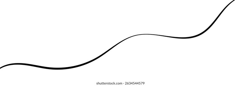 Black on white Horizontal zig zag line wave element. undulating zigzag, crisscross stripes . Vector Illustration . EPS 20 . 